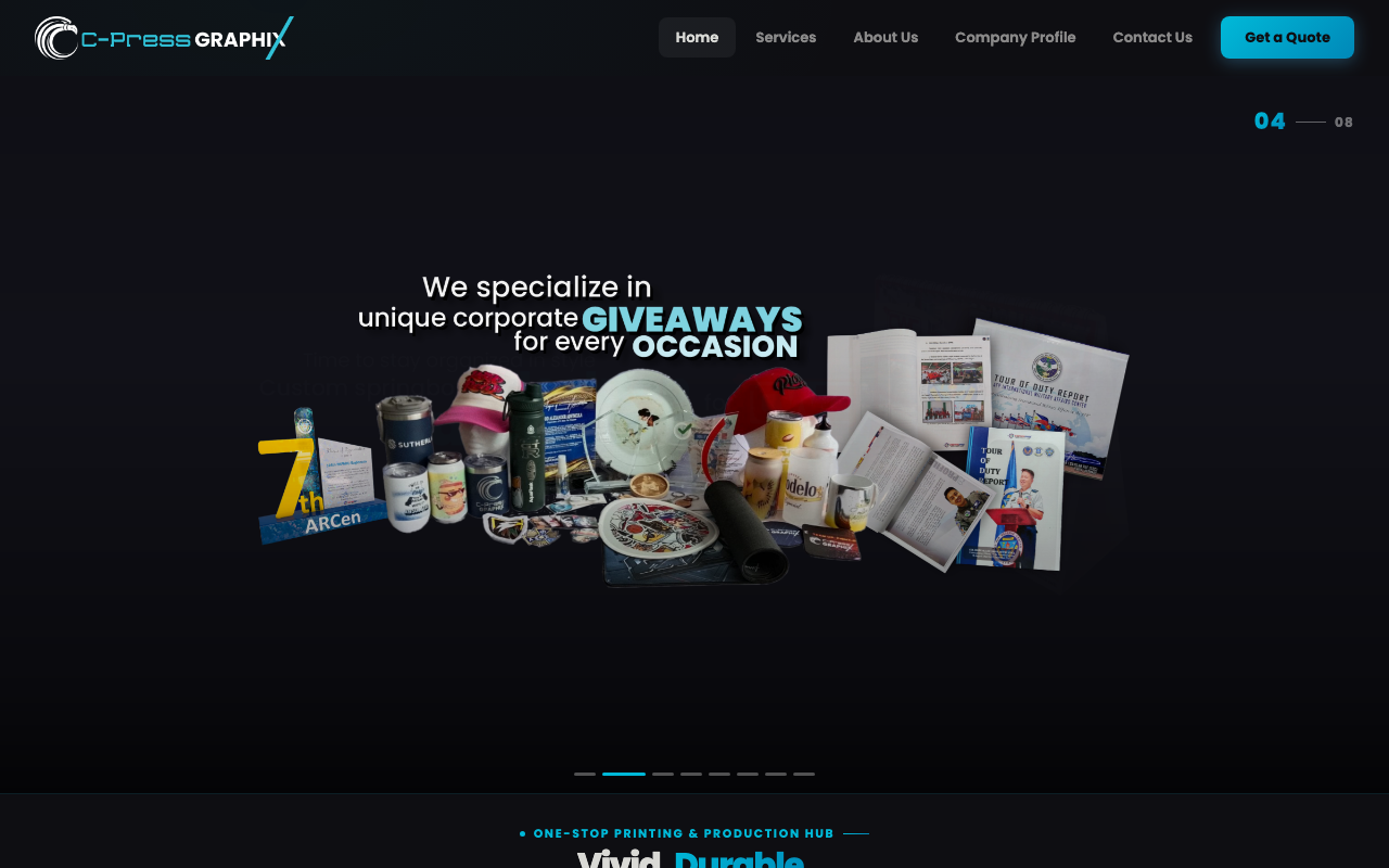 C-Press Graphix homepage